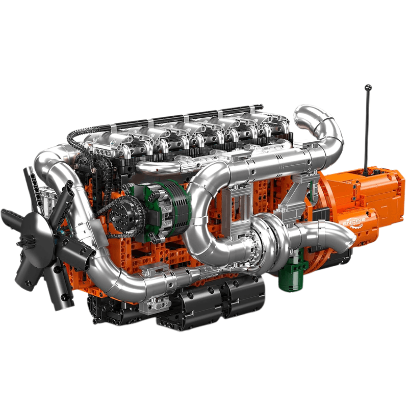 Ultimate Inline-6 Truck Engine Model Kit 3235pcs