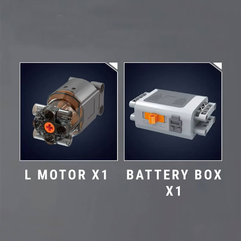 Motorised Rotary Engine 1129Pcs