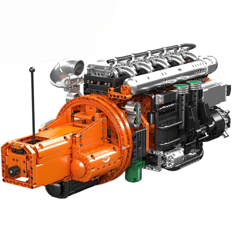 Ultimate Inline-6 Truck Engine Model Kit 3235pcs