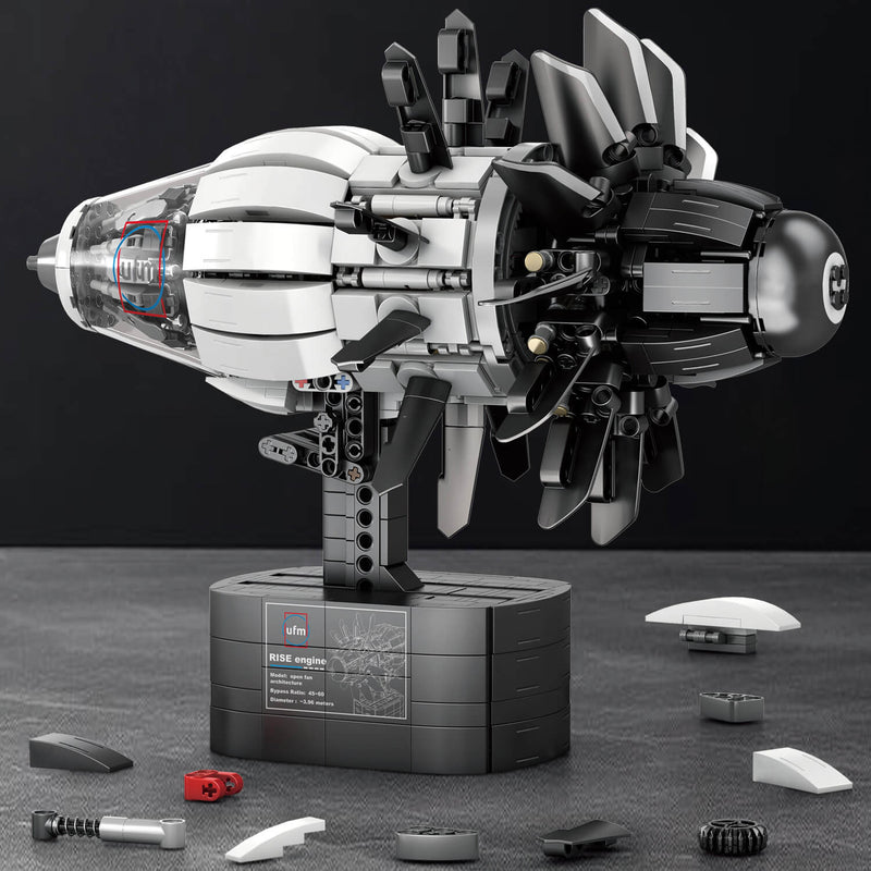 Motorised Aircraft Engine 1350Pcs