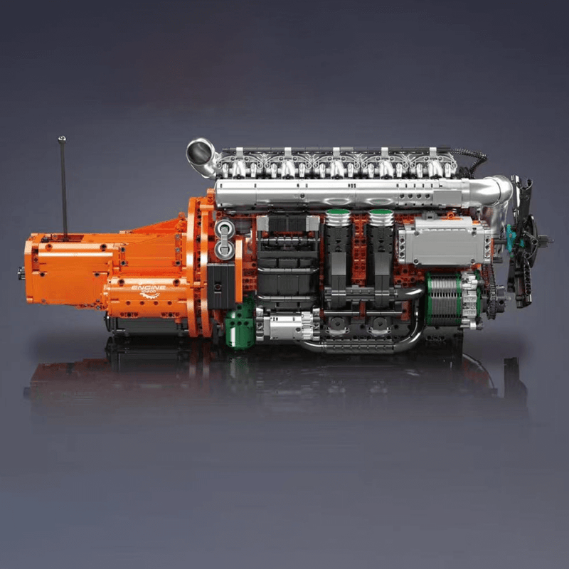 Ultimate Inline-6 Truck Engine Model Kit 3235pcs