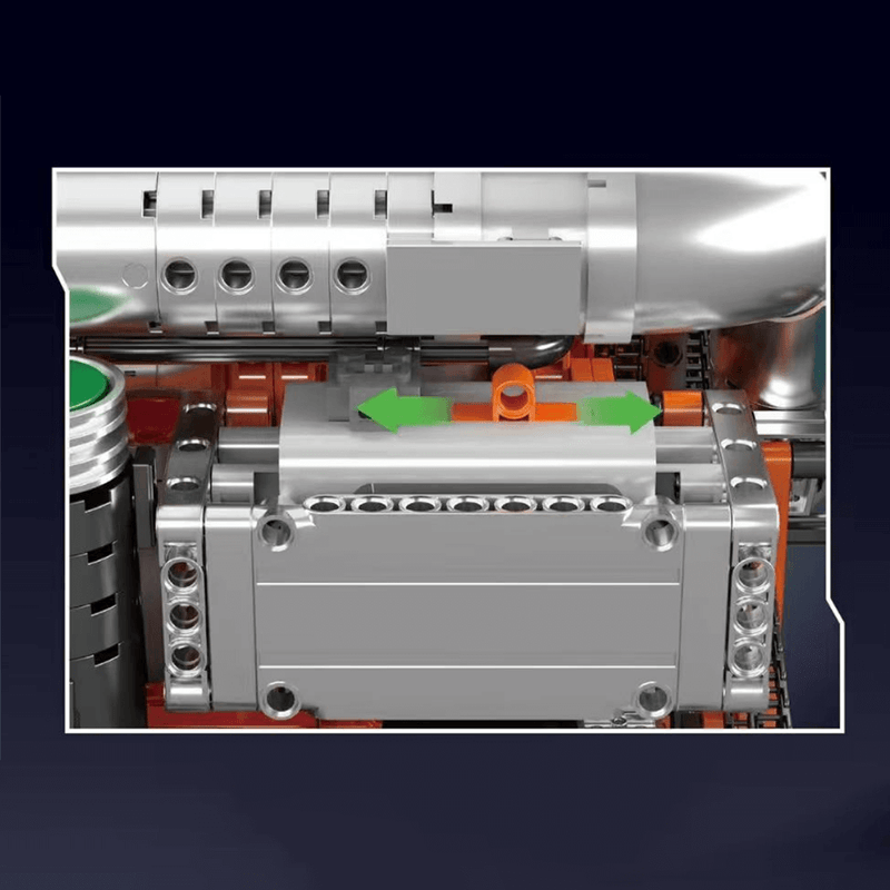 Ultimate Inline-6 Truck Engine Model Kit 3235pcs