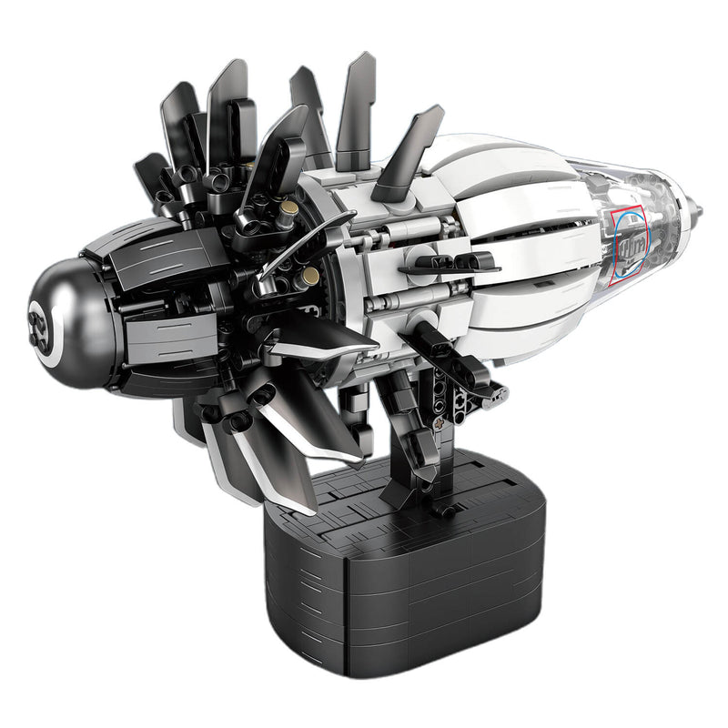 Motorised Aircraft Engine 1350Pcs